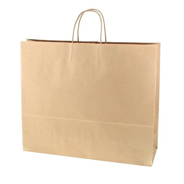 手提げ紙袋 25チャームバッグ 50-2 未晒無地