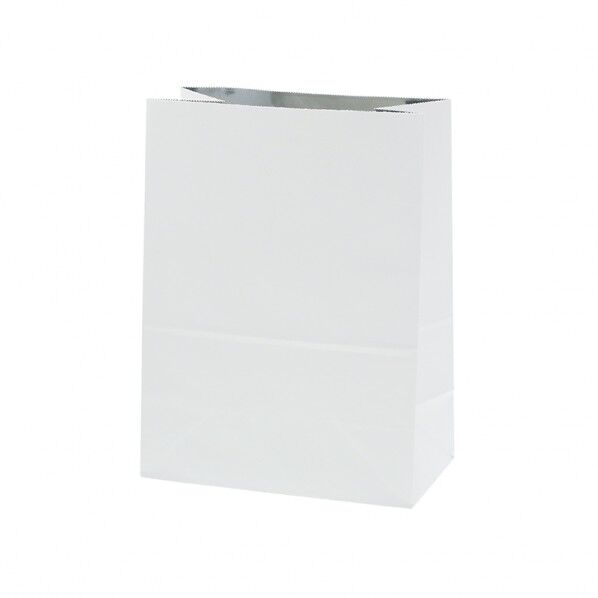 紙製保冷角底袋 白 M