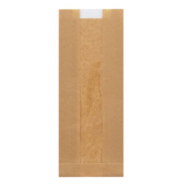 NF窓付耐油ガゼットパック ロング 未晒無地