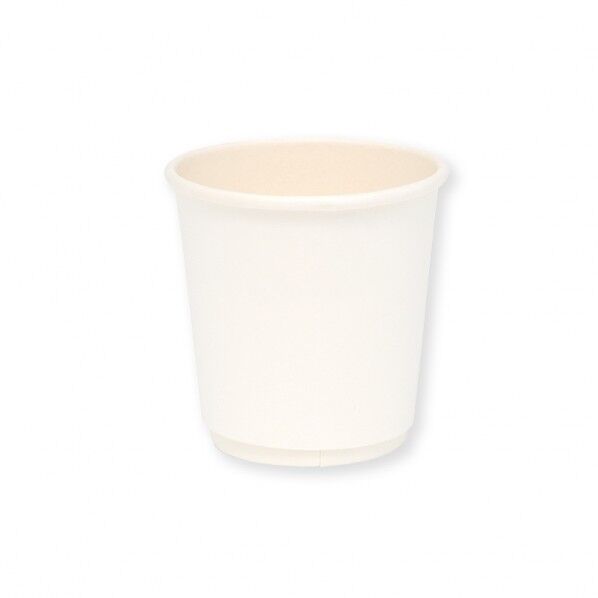 紙コップ 断熱二重白無地カップ 4オンス 60mm口径