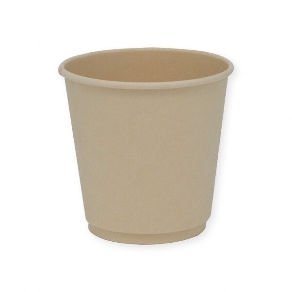 紙コップ バガス二重カップ PLAコート 8オンス 80mm口径