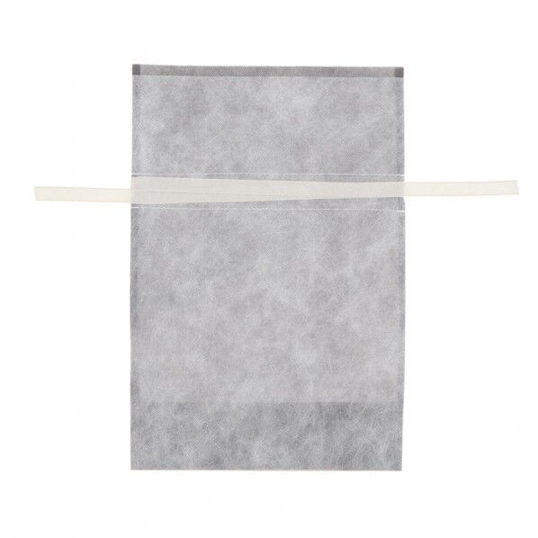 不織布製巾着袋 Fバッグ Wシャンテタイプ M 無地グレー