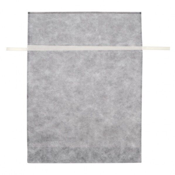 不織布製巾着袋 Fバッグ Wシャンテタイプ LL 無地グレー