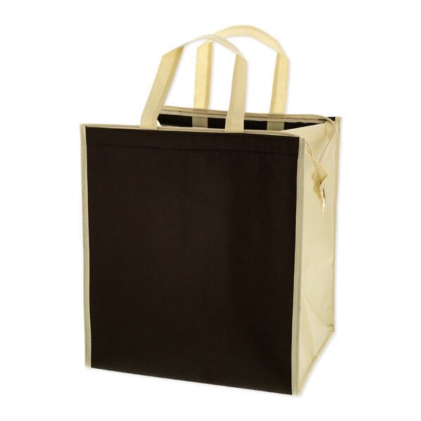 不織布保冷バッグ M ブラウン