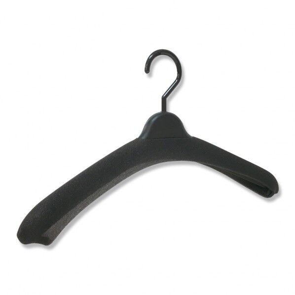 ハンガー用品 ウレタンカバー 黒 Mサイズ 10枚パック