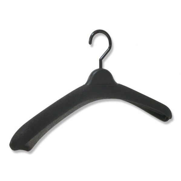 ハンガー用品 ウレタンカバー 黒 Lサイズ 10枚パック