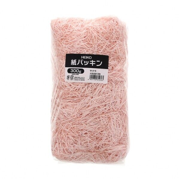 HEIKO 緩衝材 紙パッキン 業務用 300g入 サクラ パッケージ寸法:約30×10×13cm 003801308 1袋