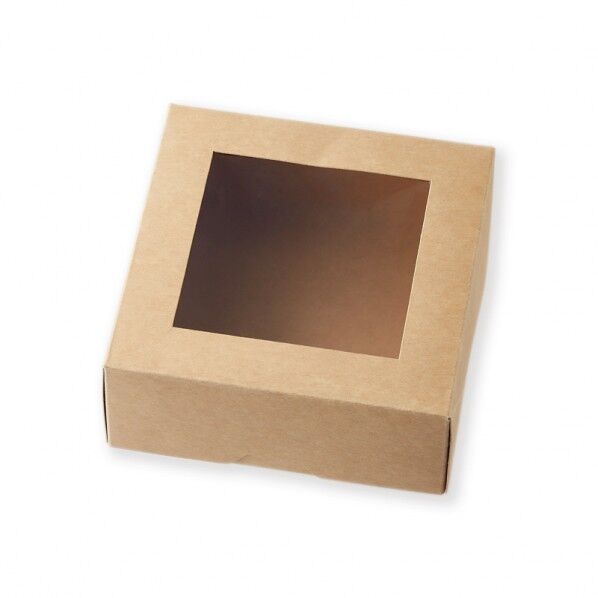 窓付ランチボックス 13-13 未晒無地