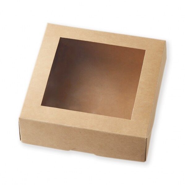 窓付ランチボックス 16-16 未晒無地