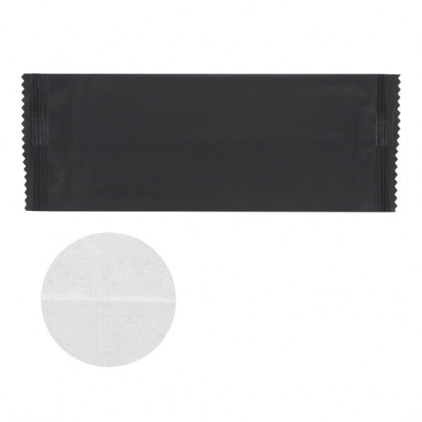 ヘイコー おしぼり 平 180×210 黒フィルム 不織布 平型 180×210 黒フィルム