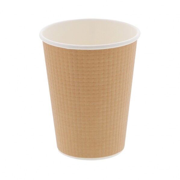 紙コップ エンボスカップ 12オンス 口径90 クラフト