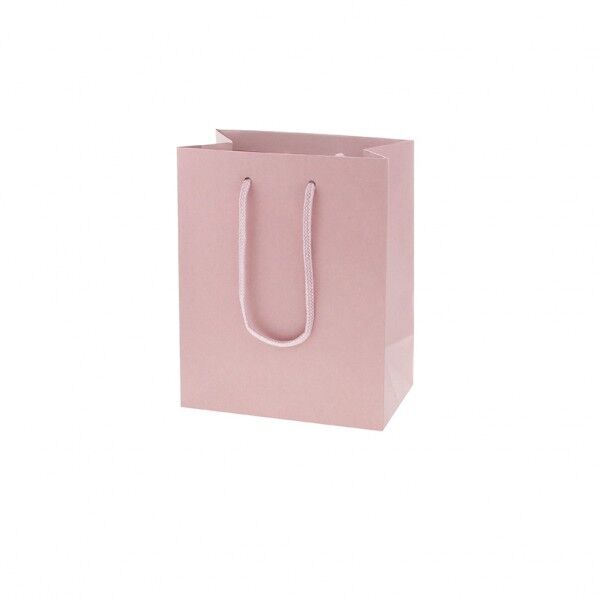 手提げ紙袋 カラーチャームバッグ 20-12 ピンク