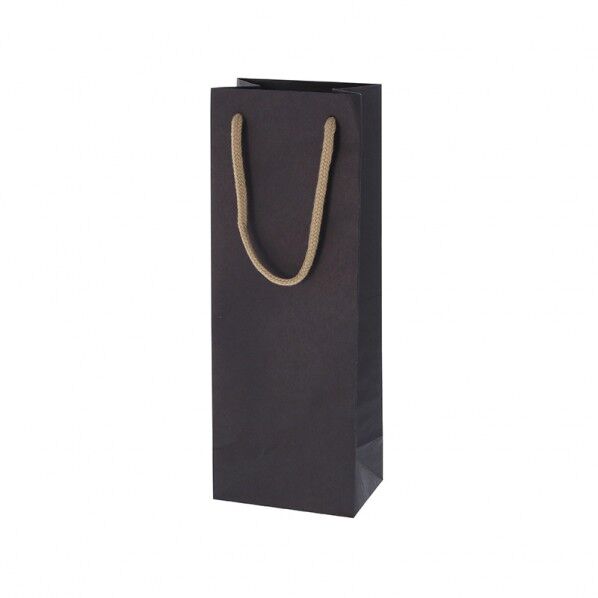 手提げ紙袋 カラーチャームバッグ ワインL インディゴ