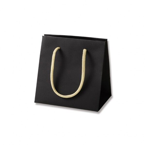 手提げ紙袋 カラーハンドルバッグ MW ブラック