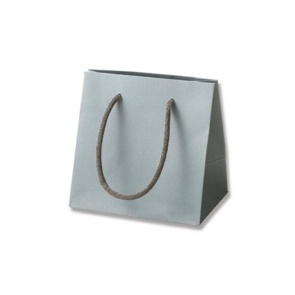 手提げ紙袋 カラーハンドルバッグ MW グレー