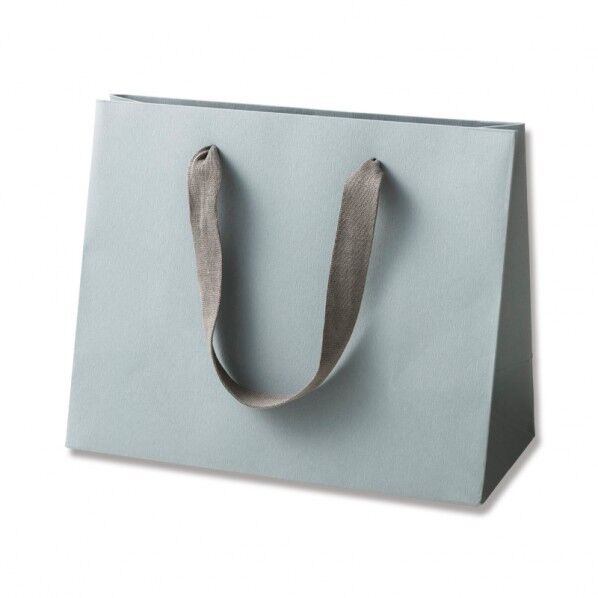 手提げ紙袋 カラーハンドルバッグ LW グレー