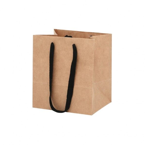 手提げ紙袋 フルールバッグ 25-20 未晒無地