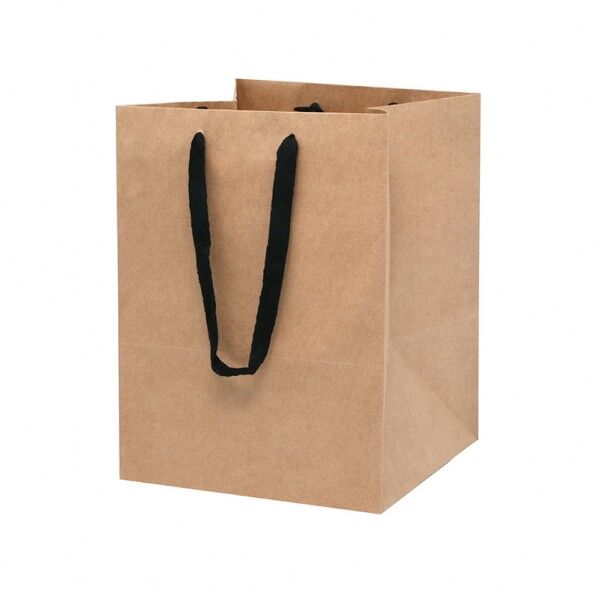 手提げ紙袋 フルールバッグ 30-30 未晒無地