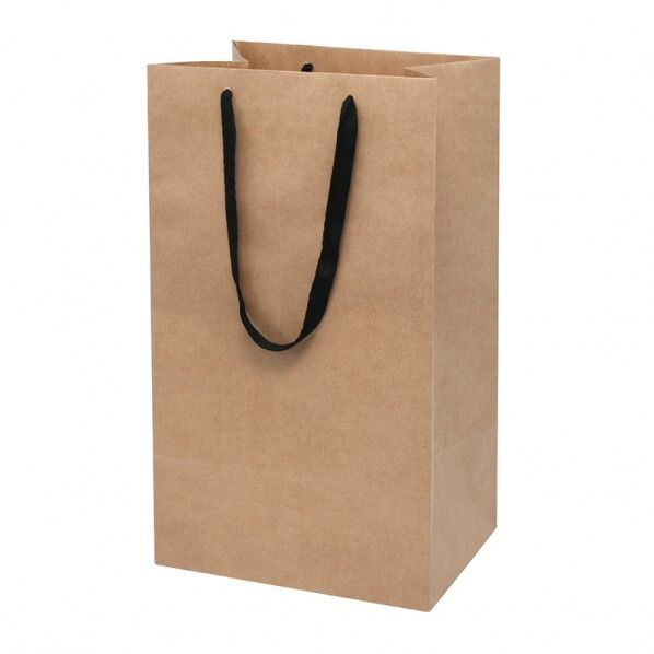 手提げ紙袋 フルールバッグ 32-25 未晒無地