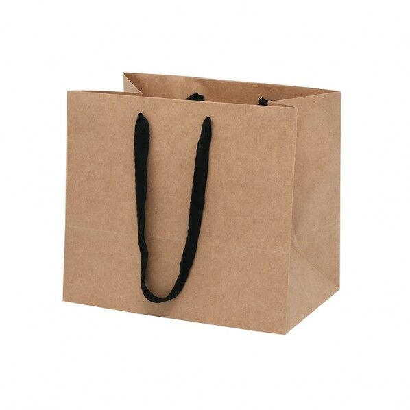 手提げ紙袋 フルールバッグ 34-3 未晒無地