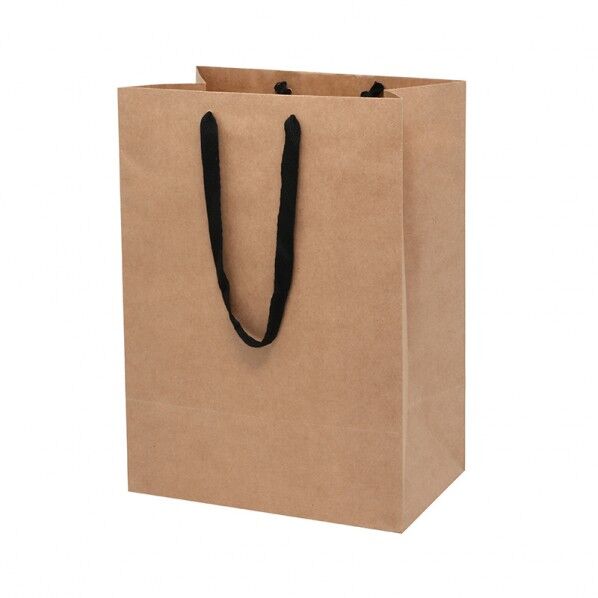 手提げ紙袋 フルールバッグ 34-4 未晒無地