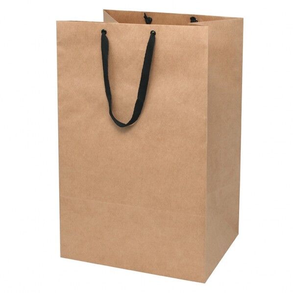 手提げ紙袋 フルールバッグ 42-35 未晒無地