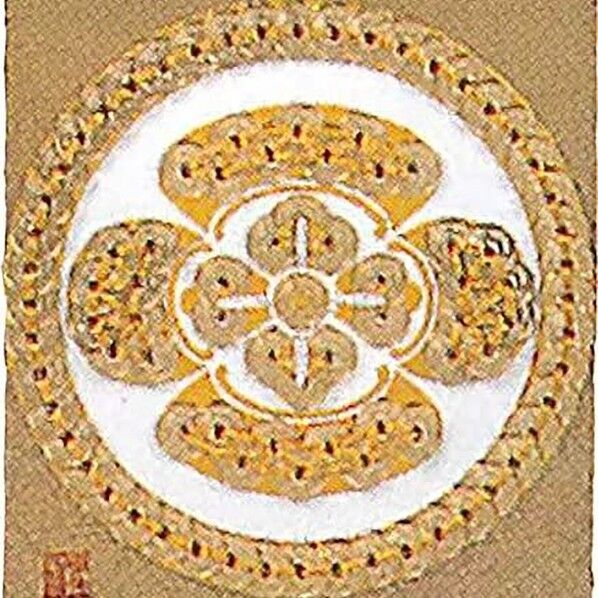 Panami 「コイン手芸」家紋シリーズ No.13中輪に木瓜