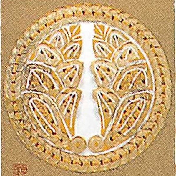 panami 「コイン手芸」家紋シリーズ No.7丸に抱き茗荷