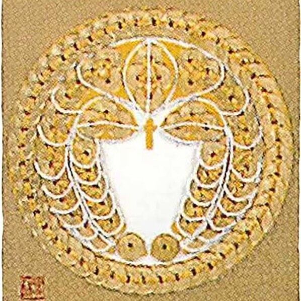 Panami 「コイン手芸」家紋シリーズ No.5丸に下り藤