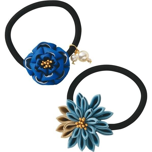 タカギ繊維 Panami 手芸キット コットン生地で作る 普段づかいの つまみ細工 ヘアゴムセット