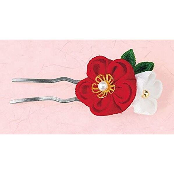 タカギ繊維 京ちりめんつまみ細工 お花のかんざし