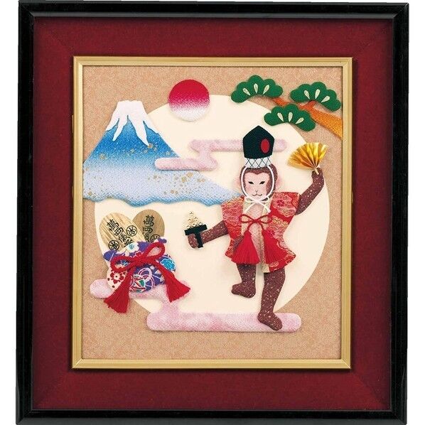 Panami 押絵キット 干支 申 大色紙 開運富士