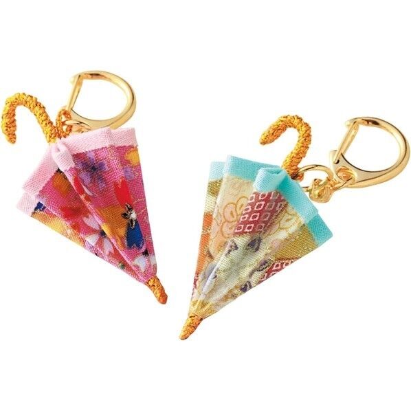 Panami 手芸キット 縫わずに作る 和のミニ傘 キーホルダー