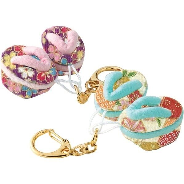 Panami 手芸キット 縫わずに作る 和のミニぽっくり キーホルダー