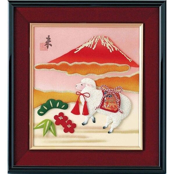 Panami 2015年干支未コレクション 押絵シリーズ 大色紙 赤富士