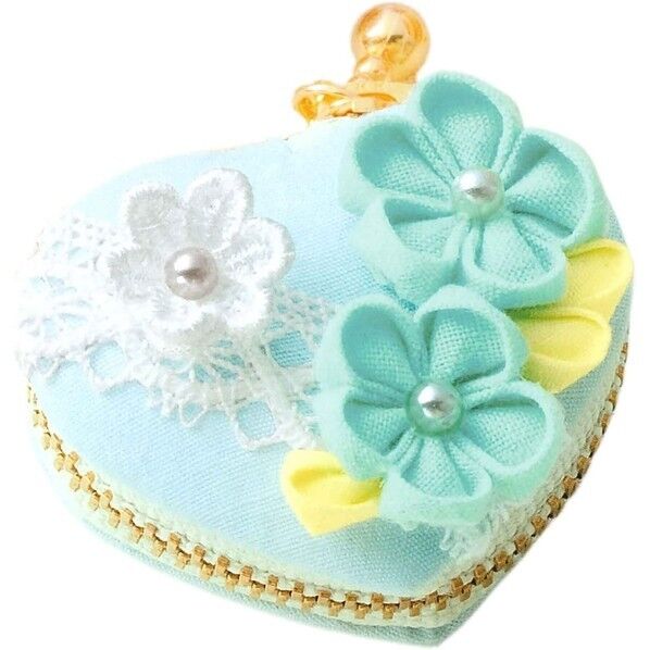 panami つまみ細工 ハート型マカロンコインケース 製作キット