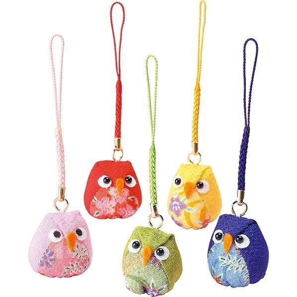 Panami 京ちりめん 五色の根付キット 福ろう