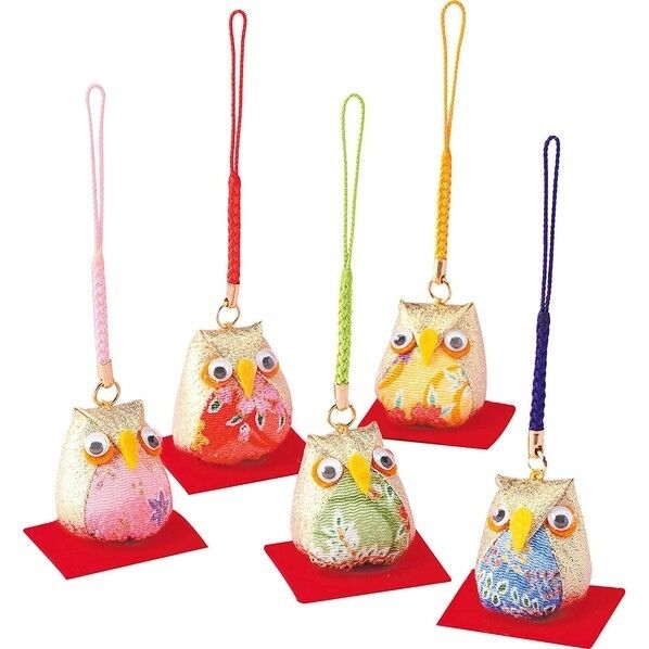 Panami 京ちりめん 五色の根付キット 金の福ろう