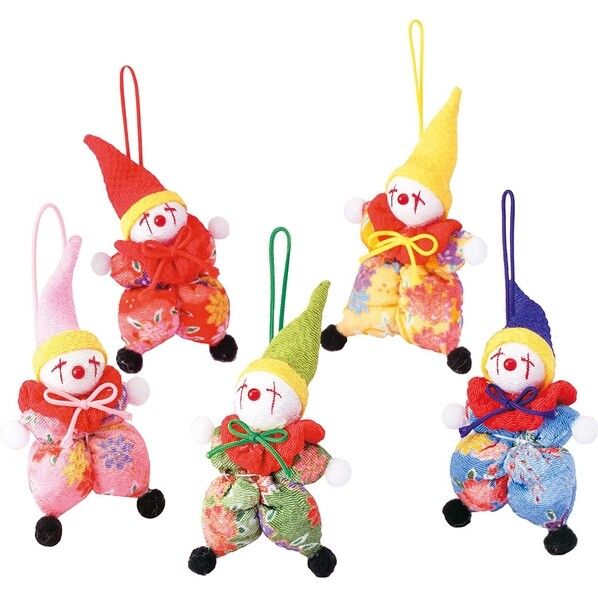 Panami 京ちりめん 五色の根付キット ピエロ