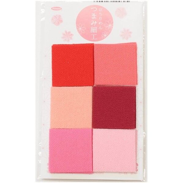 タカギ繊維 Panami 京ちりめん つまみ細工 カット済み 材料 ちりめん はぎれ 布