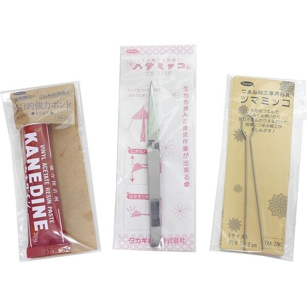 タカギ繊維 Panami 京ちりめんつまみ細工シリーズ つまみ細工スターターセット