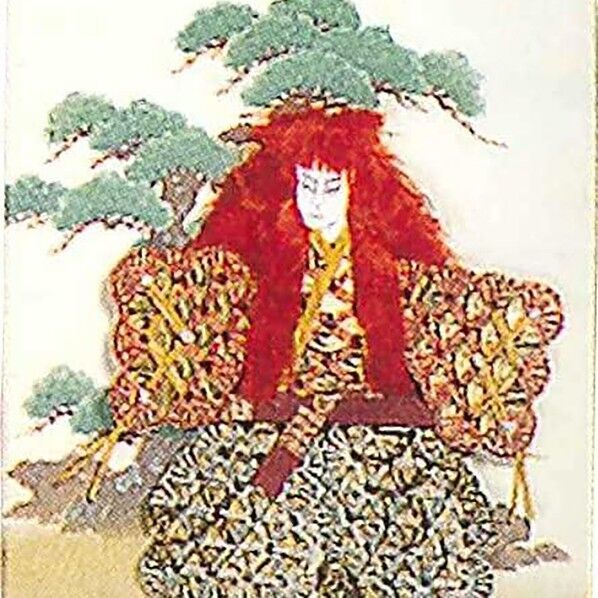 Panami 「コイン手芸」祝額 パート3/No.12 連獅子赤