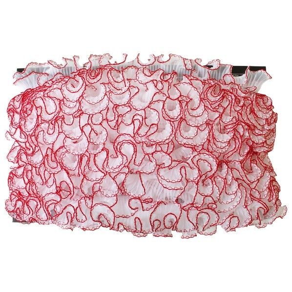 渡辺布帛工業 テトロンウェーブフリルレース カラー縁