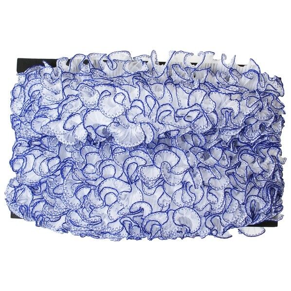 渡辺布帛工業 テトロンウェーブフリルレース カラー縁