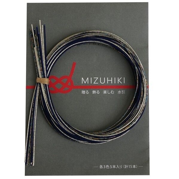 Piece piece MIZUHIKI 水引アソートセット リーフレット付 長さ90×幅1×高さ1mm 星雲 PHC-100-15 1袋