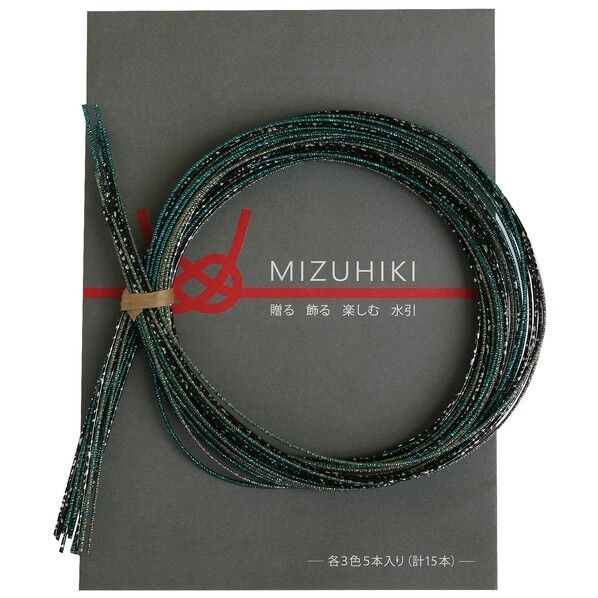 Piece piece MIZUHIKI 水引アソートセット リーフレット付 長さ90×幅1×高さ1mm 螺鈿 PHC-100-11 1袋