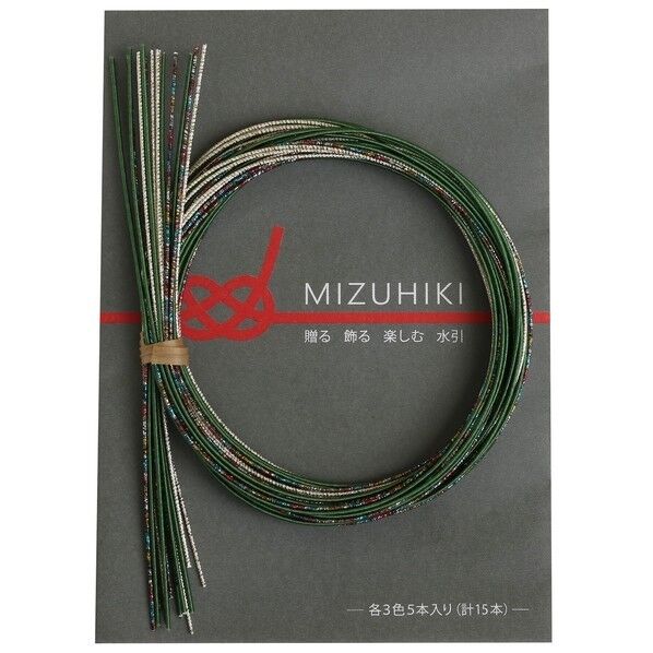 Piece piece MIZUHIKI 水引アソートセット リーフレット付 長さ90×幅1×高さ1mm けやき PHC-100-10 1袋