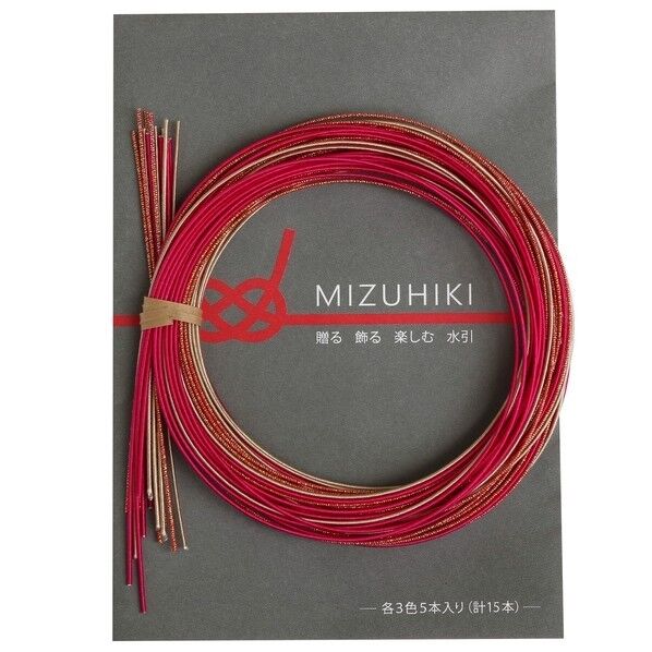 Piece piece MIZUHIKI 水引アソートセット リーフレット付 長さ90×幅1×高さ1mm なでしこ PHC-100-6 1袋
