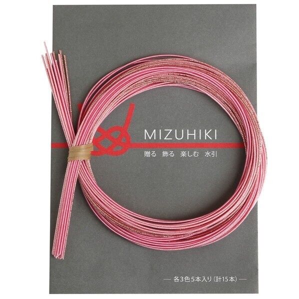 Piece piece MIZUHIKI 水引アソートセット リーフレット付 長さ90×幅1×高さ1mm 桜 PHC-100-5 1袋