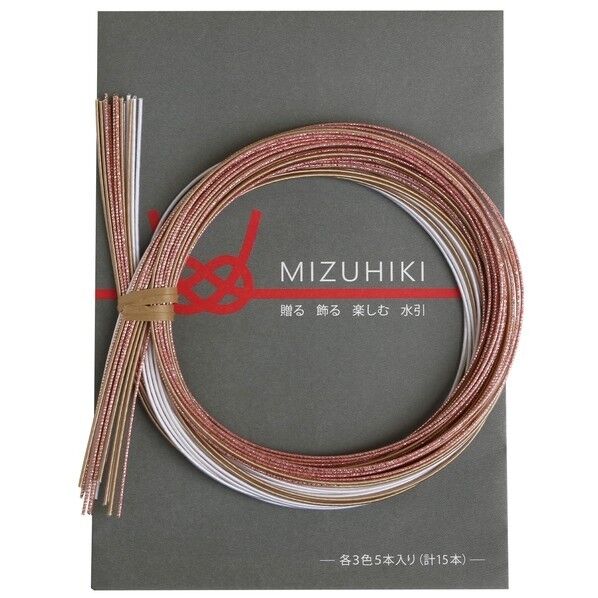 Piece piece MIZUHIKI 水引アソートセット リーフレット付 長さ90×幅1×高さ1mm なごみ PHC-100-4 1袋